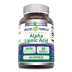 Amazing Formulas Alpha Lipoic Acid Supplement | 300 Mg | 60 Capsules | Non-GMO | Gluten-Free | Made in USA