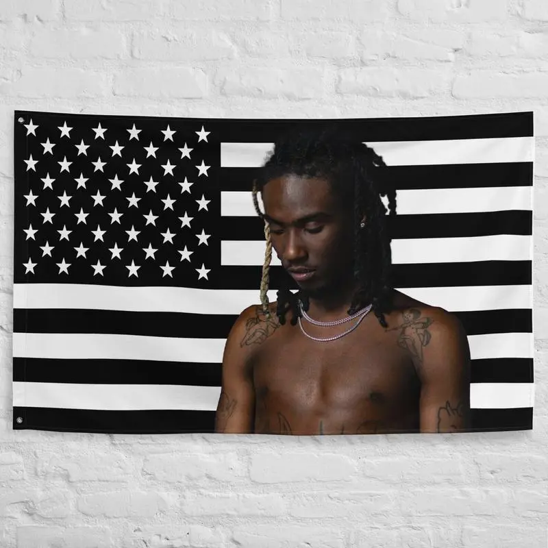 Osamason American Flag Tapestry  Underground Rapper Wall Art 40in*60in Tapestry Modern Stripe Design Backdrop