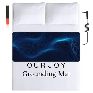 OURJOY Grounding Mat for Improved Sleep, Reduced Anxiety, Pain, Inflammation, Headache Relief, Balance. Grounded Therapy