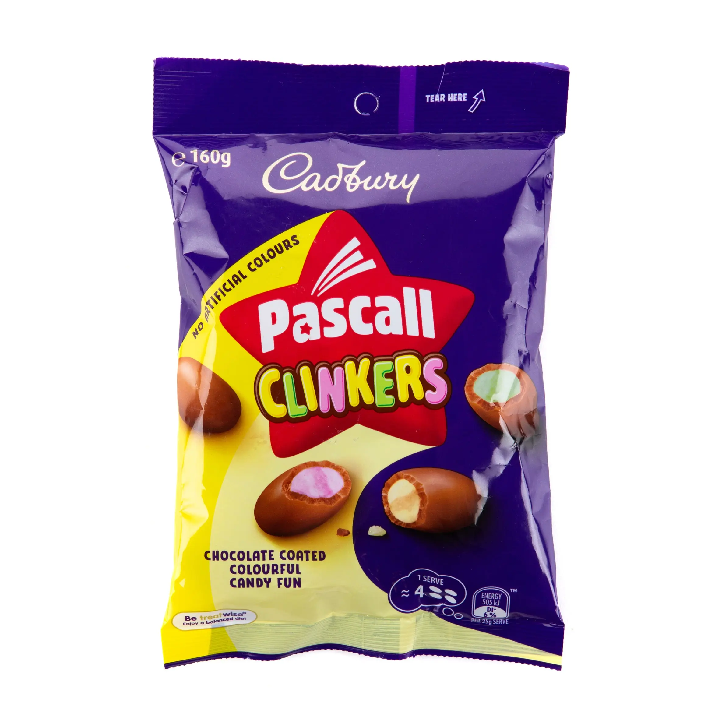 Australian Cadbury Pascal Clinkers Candy Bag (160 gr) Australian Cadbury Pascal Clinkers Candy Bag (160 gr)