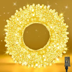 210 LEDs Warm White LED String Lights – 70FT Transparent Wire, Waterproof & Connectable Christmas Tree Lights for Indoor Outdoor Holiday Décor