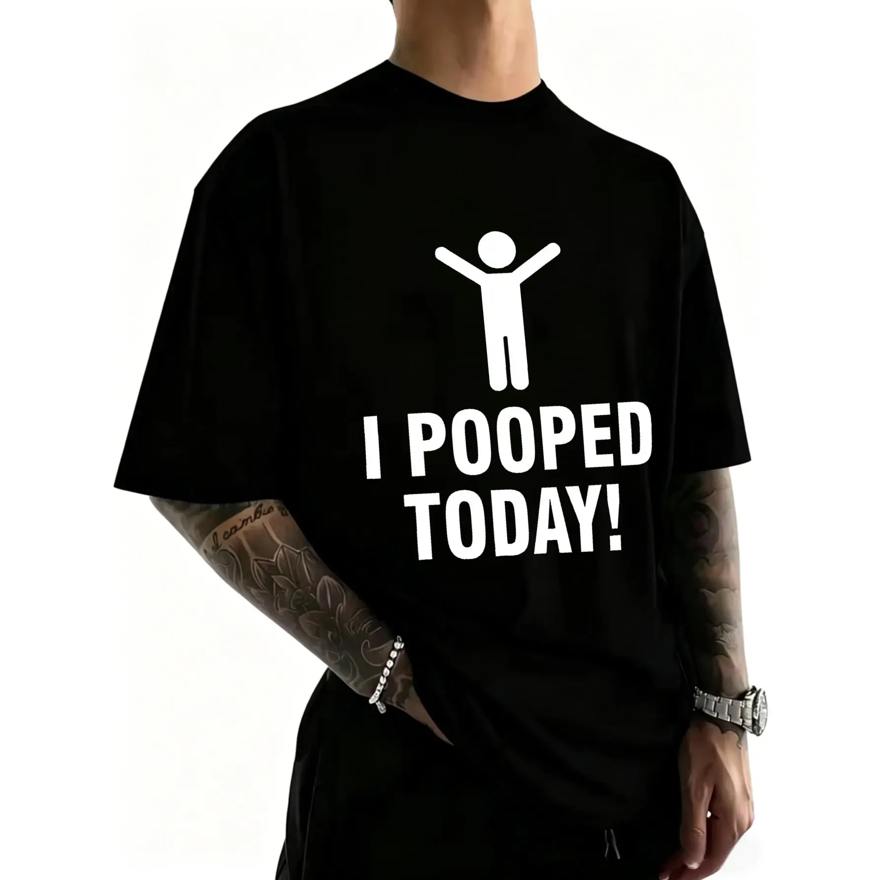 Cotton I Pooped Today T-Shirt