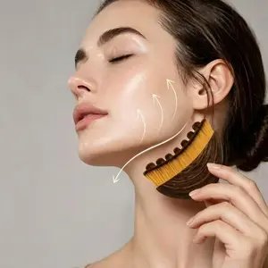 2026NEW Lymphatic Drainage Face Brush – Jawline & Chin Sculpting Dry Brushing Massager for Facial Fatigue Relief, Ergonomic Design for Precise Skin Fit  | Portable Rejuvenating Exfoliator, Define Facial Contours, At‑Home Spa‑Quality Beauty Tool（1PCS）