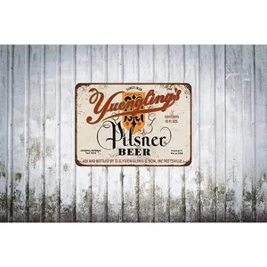 1934 Yuengling's Pilsner Beer Vintage Look Reproduction Metal Tin Sign 8X12 Inches