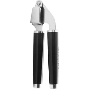 Ikeagarlicpress Classic Garlic Press, One Size, Black, Stainless Steel Basket, Dishwasher Safe, Removable Design, One Year Replacement