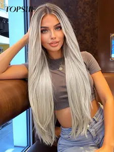 30 Inch Long for Women, Gorgeous Fluffy Wigs without Bangs, Glueless Synthetic Wig, Synthetic Lace Front Wigs for Party, Daily Use, Glueless Hair Wigs