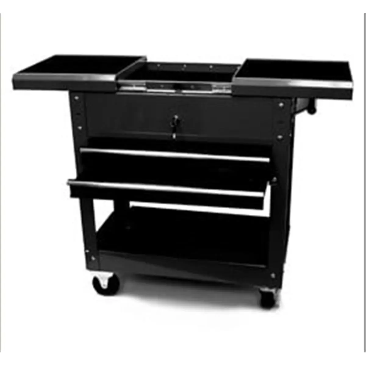 212 MAIN Homak BK06022704 27-Inch Professional Tool Cart - 2 Drawers, Tool Kit, Slip-Proof Mat, Mechanic-Focused Gear, Ideal for Repair Tasks
