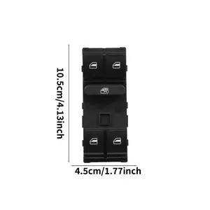 Glass Lift Switch Assembly Key, Compatible with Volkswagen Polo Vento Fox Up, Replacement Car Parts, Large Plug, No Battery Included,OE:6RD959857B