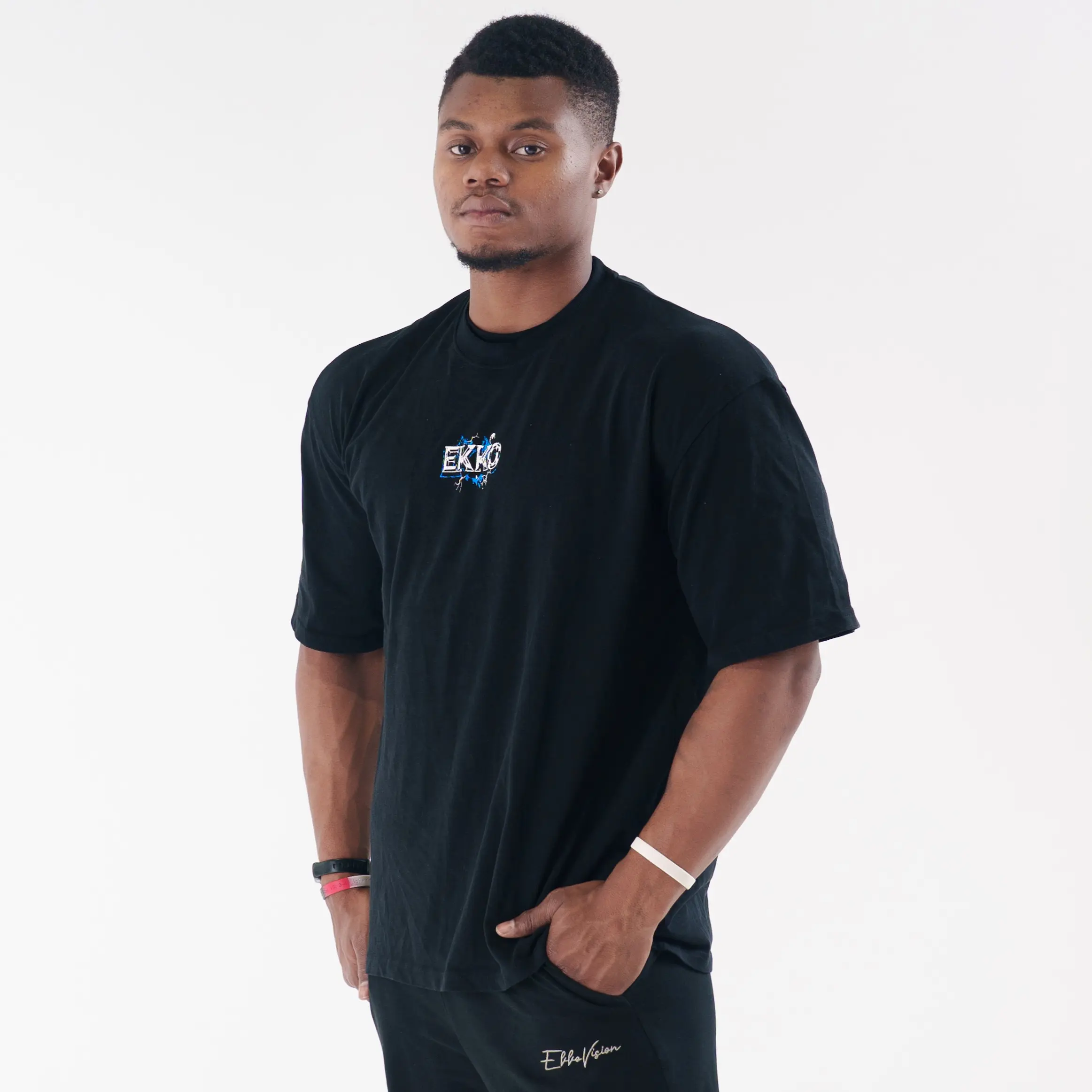 EKKO Element Acid Washed 100% Cotton Oversized T-shirt
