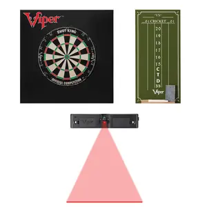 Viper 40-1044 Shot King Bristle Small Cricket Chalk Scoreboard, Throw Line Light & Wall Defender II, Red