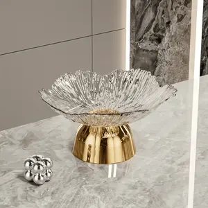 Elegant Kitchen Fruit Basket, Fruit Bowl, Display Bowl, Vegetable Snack Tray, Coffee Table Tray. Durable Plastic Oval Trays With Delicate Leaf Design, Perfect For Kitchen Living Room Decor. Can Hold Desserts, Candies, Snacks.