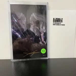 Black Cat #2 Virgin Signed by JeeHyung Lee in Gold Ink