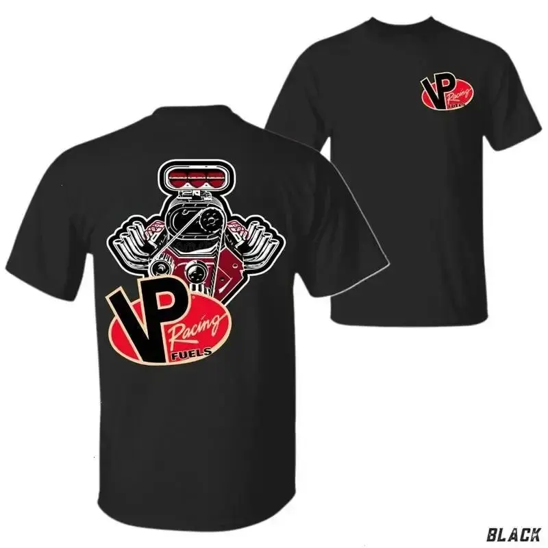 VP Racing Fuels V8 Engine Graphic T-Shirt - Unisex Shortsleeve Soft Cotton Crewneck, Cargo Joggers-Matchable Fabric Top, Men's Summer Casual Streetwear, Full Sizes & Colors