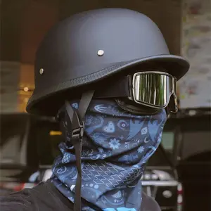 Vintage Motorcycle Helmet Scooter Helmet Harley Style Steel Helmet Soldier Helmet Cruiser Half Helmet Cross-Border bicycle helmet Santa Claus Motorcycle Helmet Cover Adjustable Football Helmet Chin Strap Mint Hero Wakeboard Helmet f7  helmet