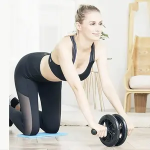 Abdominal Wheel, Ab Roller for Abdominal Exercise Machine, Abs Workout Equipment, Core Strengthening Trainer Fitness Belly Training, Entrainement maison equipement. accessories gym stuff