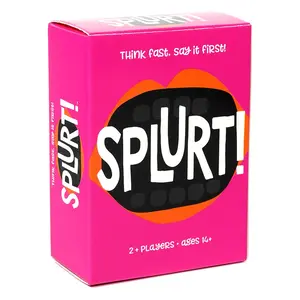 Splurt! Quick Naming Party Strategy Game, Party Board Game, Fast-Paced Word Game for Family Gatherings, Ideal for Icebreakers and Travel Fun, Tabletop Games