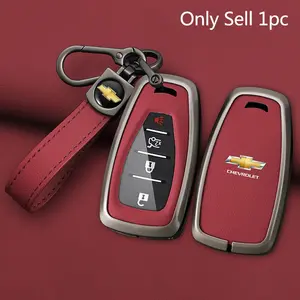 Car Remote Key Case Cover Shell Holder for Chevrolet 2017-2022 Chevy Malibu Camaro Cruze Traverse Spark Sonic Volt Bolt Equinox Protector Accessories