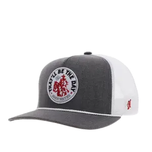 Hooey Men's "JOHN WAYNE" Logo Grey & White 2365T-GYWH