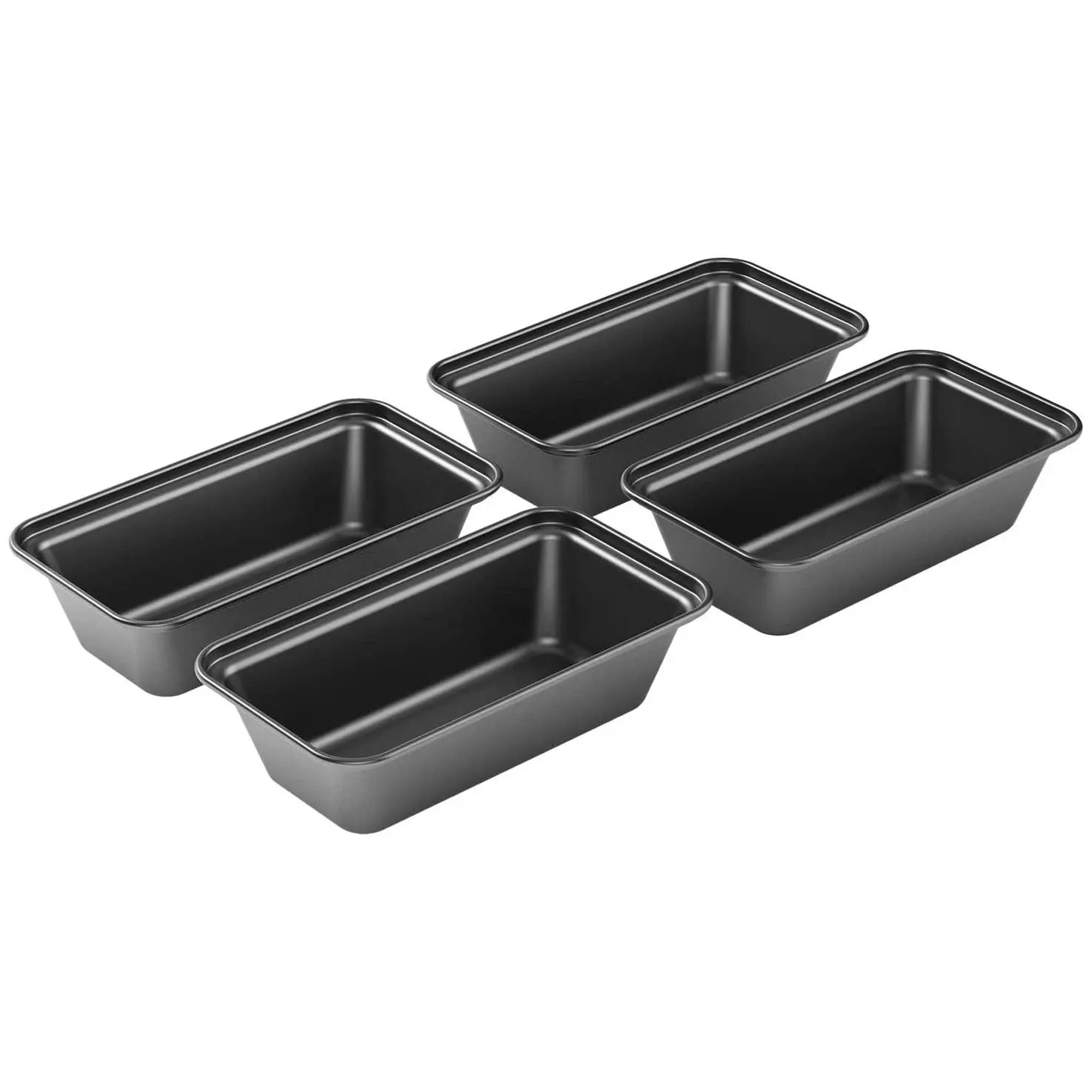 Mini Bread Baking Pan Set, 4pcs Non-stick Rectangular Bread & Cake Baking Pan, Baking Tray for Oven & Instant Pot, Non Toxic Bakeware, Kitchen Baking Supplies, Bakeware, Baking Pans For Oven