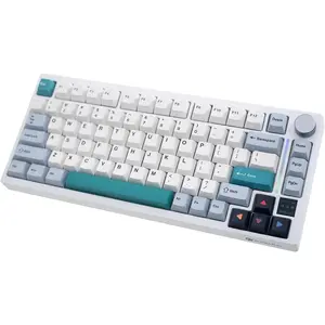 GK GAMAKAY TK75 V2 75% Mechanical Keyboard with TFT Screen, Hot Swap RGB Bluetooth 5.0/2.4GHz Wireless/USB-C Wired PBT Cherry Profile Keycaps (GamaKay Planet Mars Tactile Switch)