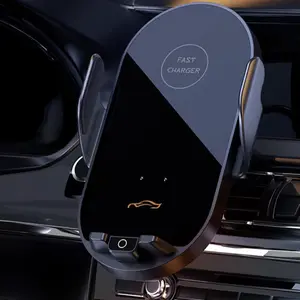 Induction opening and closing bracket car phone holder wireless fast charging smart air outlet car holder 360° rotating navigation bracket, suitable for Apple/Android/universal