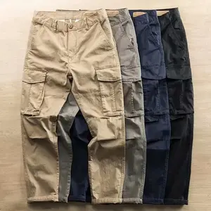 Workwear Pants Men's Korean-Style Straight Loose Work Casual Pants Summer Simple Multi-Pocket Men's Labor Protection Pants