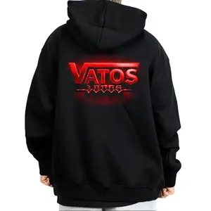 Vatos Locos Design 3D Red Chicano Clothing Mexican Clothes Lowrider Oversized Graphic Tee Medium Heavy Sweatshirt Hoodie for Men & Women Full Size S-5XL Unisex Loose Fit