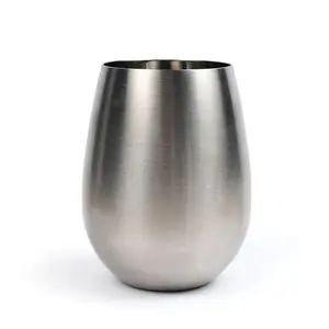 RSVP 11-oz Stainless Steel Stemless Wine Glass RSVP 11-oz Stainless Steel Stemless Wine Glass