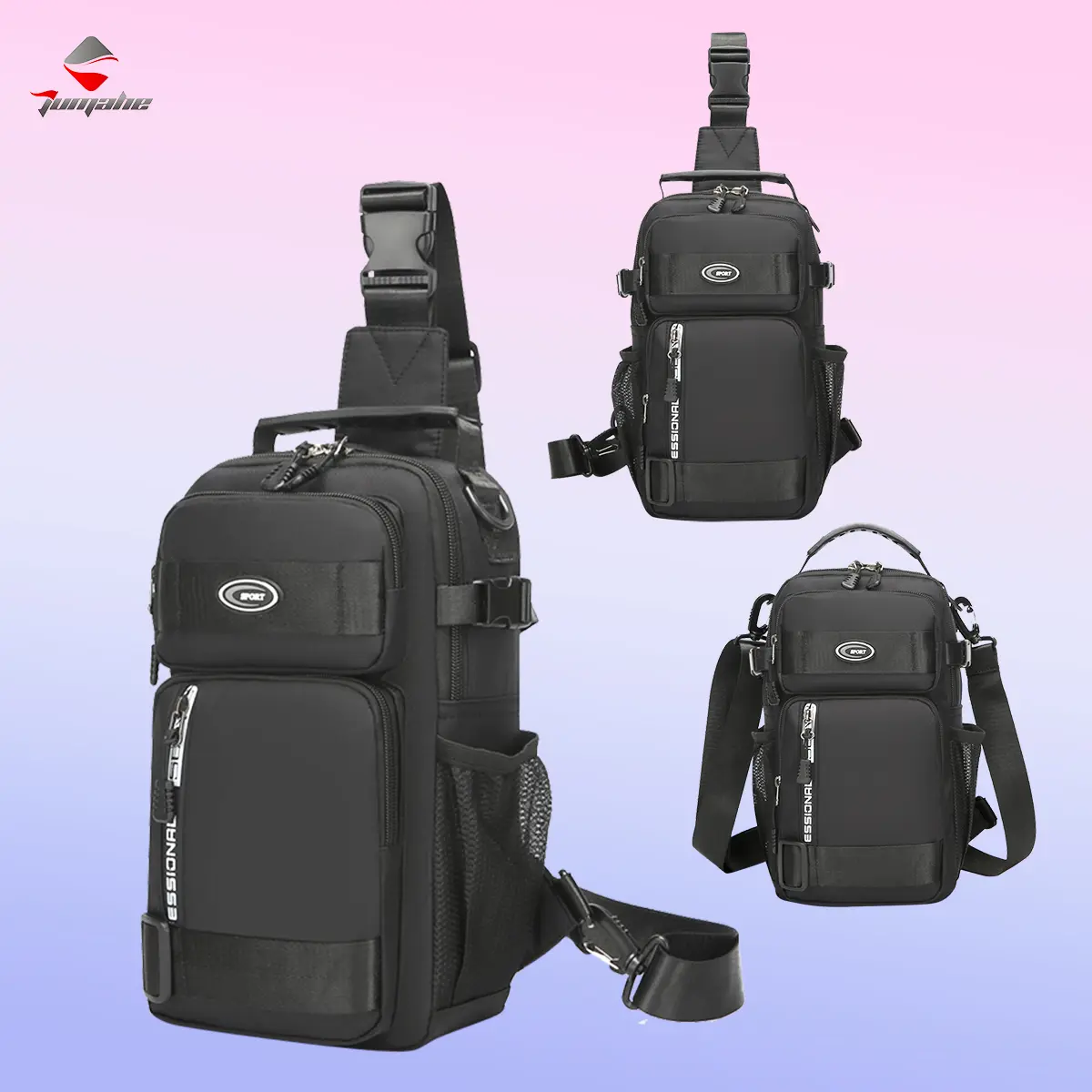 Men's Water Resistant Sling Chest Bag Multi-Pocket Large Capacity Crossbody Shoulder Fanny Pack Casual Daypack For Travel Cycling Hiking Daily Outdoor Sports，Must Have EDC Sling Bag For Men，City Commuting Bag, Student Fashion Shoulder Bag
