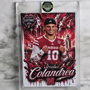 Anthony Colandrea Nebraska Custom Football Card