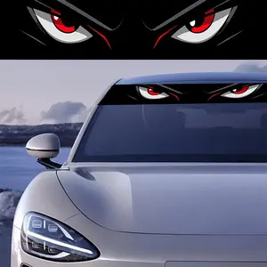 Stunning Car Windshield Eye Sticker, Car Decals, Waterproof Scratch Resistant, Fits All Cars Audi Honda Mitsubishi Ford Volkswagen Bmw Opel Porsche Citroen