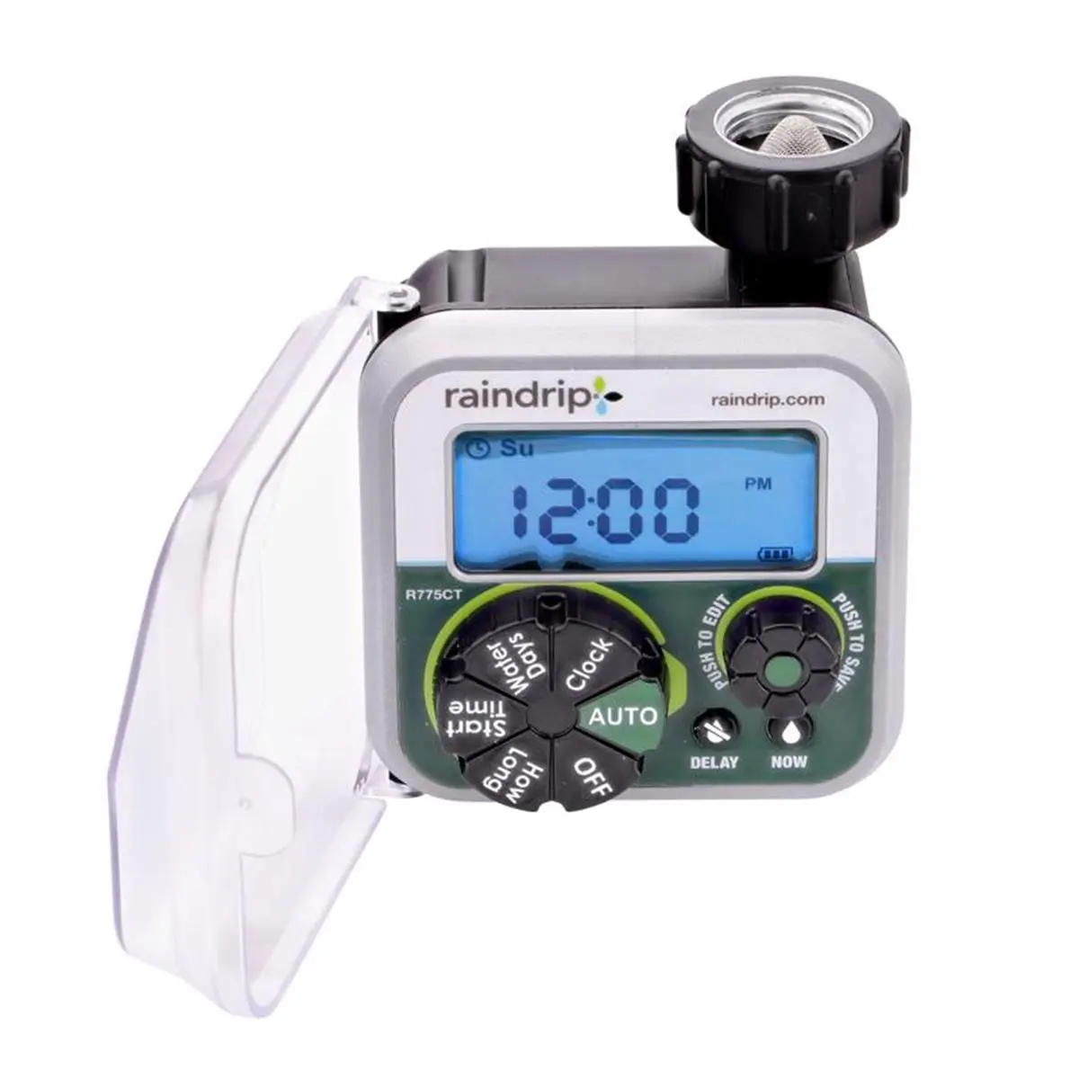 Raindrip 7024879 Outdoor Programmable 1-Zone Digital Water Timer, Black