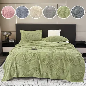 3D Butterfly Pattern Blanket, 1 Count Soft Comfortable Warm Throw, Air-conditioned Room Blanket, Warm Nap Blanket for Home & Office & Travel, Soft Bed Blanket