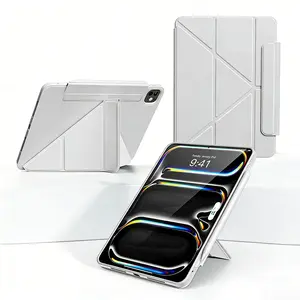 Tablet Case, Shell, Magnetic Trifold Stand Cover, Tablet Protective Cover, Tablet Accessories Compatible with iPad 2026 Air 11 Inch M2/M3/M4 Pro, mini 6/7 (A17 Pro), 10th/11th Gen, 7-9, Air Pro 12.9/13 Inch