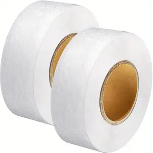 1 Rolls Fabric Fusing Tape Adhesive Hem Tape Iron On Tape Each 1.5cm(White/Black, 70 Yards)