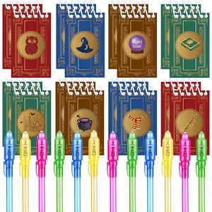 24 Pcs Magical Wizard Party Favors 12 Invisible Ink Pens 12 Magical Mini Notepads Goodie Bag Stuffers Classroom Prizes Party Supplies