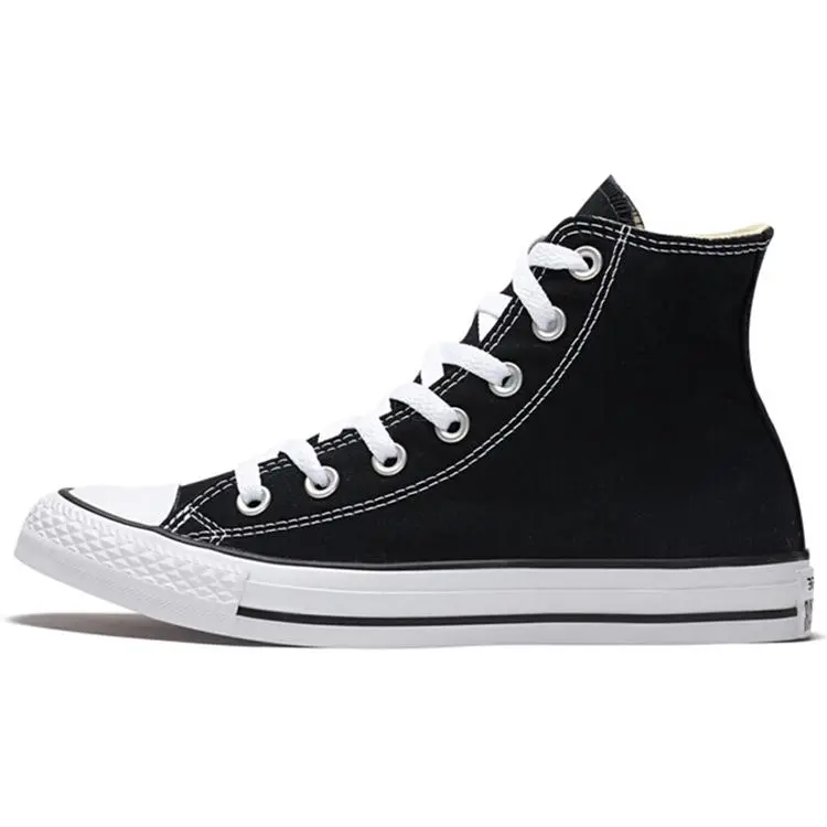 Men's & Women's Converse All Star Chuck Taylor Core Classic High-Top Canvas Sneakers - Black Iconic Heritage Casual Footwear, Closed Shoe with Versatile Style