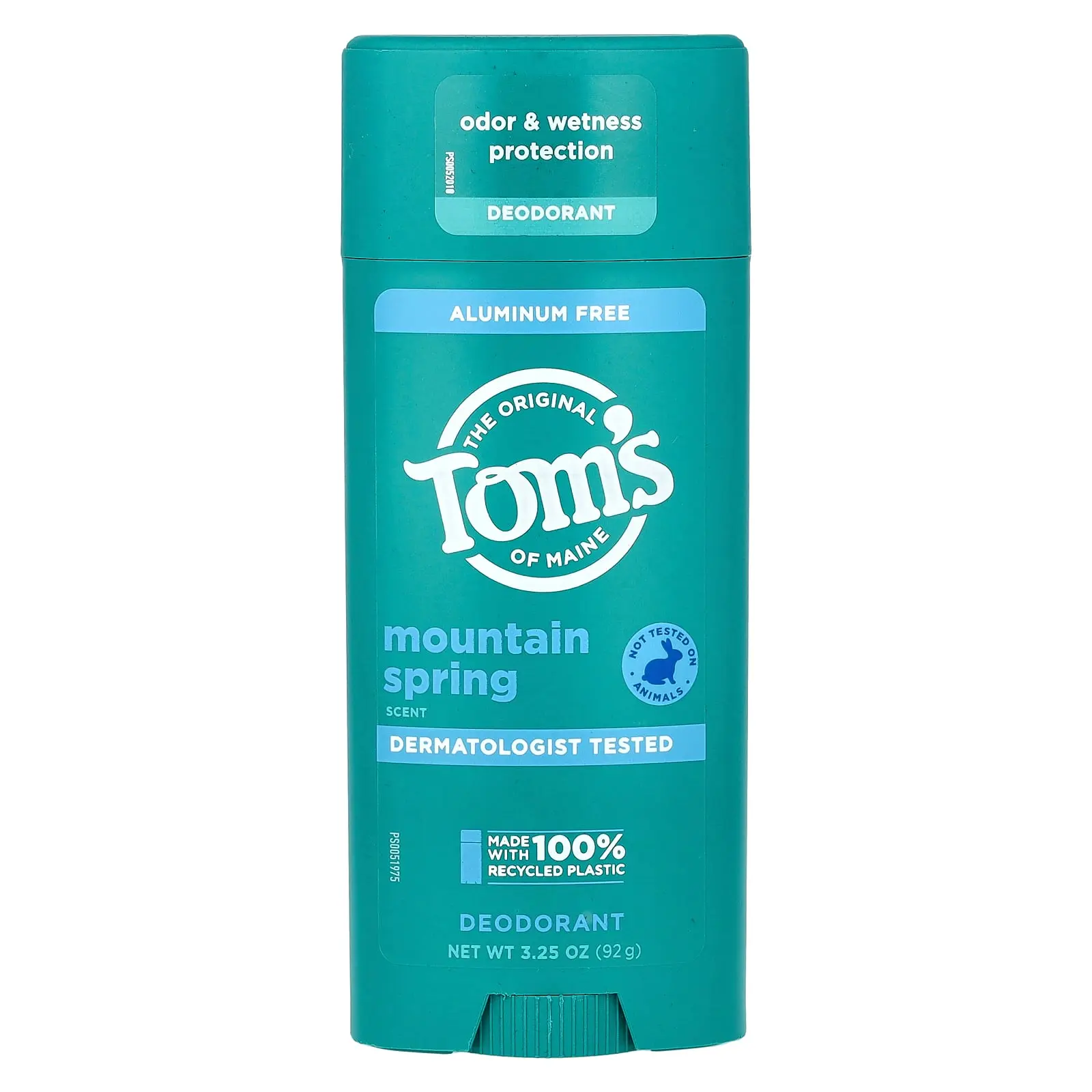 Tom's of Maine Aluminum Free Deodorant, Mountain Spring, 3.25 oz (92 g)