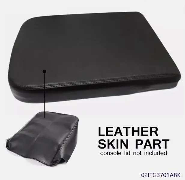 CROSSDESIGN Eco-Friendly Synthetic Leather Console Lid Armrest Cover - Center Console Storage Accessory for Dodge Ram 02-08, Car Interior Stowing & Tidying Solution, Safe-to-Use Auto Accessory, Auto Interior Organizers, Car Interior Storage