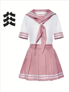 Fate Apocrypha Rider Astolfo Cosplay for Men JK School Uniform Sailor Suit Women Outfit Anime Halloween Costume