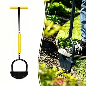 42in Heavy-Duty Serrated Lawn Edger Shovel, Back-Saving No-Bend Hand Tool for Lawn Edging, Raised Bed Landscaping