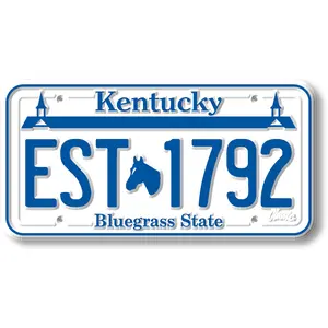 Kentucky State License Plate Magnet by Classic Magnets, 1.9" x 3.8"