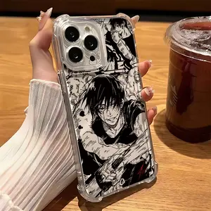 Anime Toji Fushiguro Cool Phone Case Suitable for iPhone 17 16e 16 15 14 13 12 11 Mini Pro Max Air X XR XSMAX 8 7 Plus Anti Fall Protective Transparent Soft Back Cover Accessories Casing
