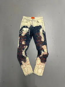 Who Decides War "Who Decides War?" Distressed Denim - Indigo/Cream