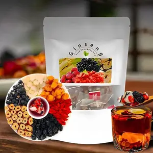 Kidney tea formula Ginseng Five Treasure TeaCombination Scented Tea Treasure Tea RedDate Wolfberry Tea Men's Tea Health TeaMulberry Herbal Formula Health Tea