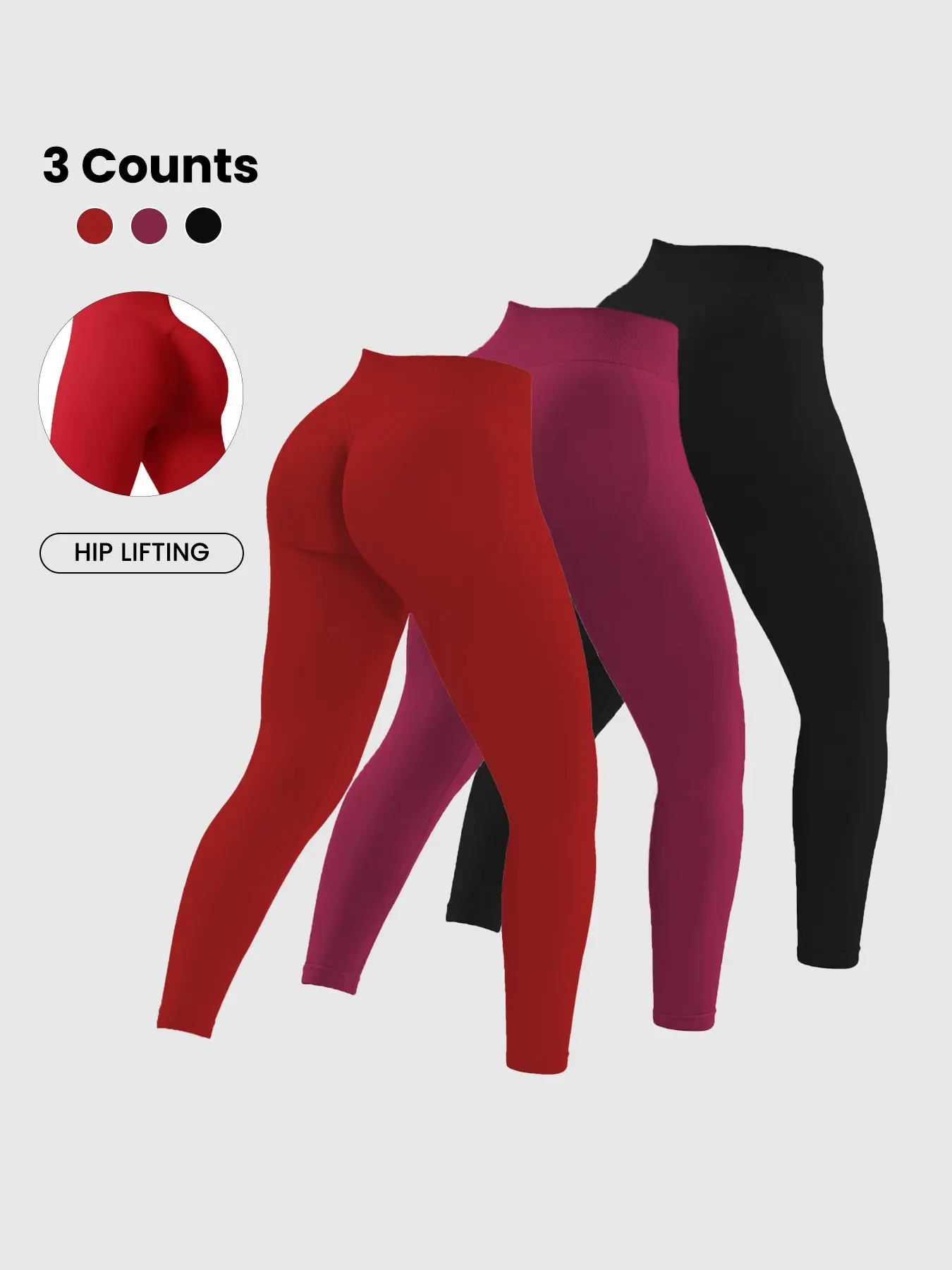 Women's High Waist Tight-Fitting Sports Pants, Simple Sporty Design, Tummy Control, Slimming Fit, Suitable for Fitness Yoga and Daily Wear, High Waist Leggings, High Waisted Leggings, Workout Bottoms, Training Leggings Pants, High Waisted Sportswear