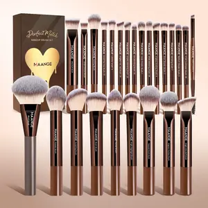 Maange 25-Piece Professional Makeup Brush Set Gift Box, Cosmetic Brush Set, Make Up Brushes, Face Makeup Brushes, Foundation Brush, Blush Brush, Powder Brush, Eyeshadow Brush, Mascara Brush, Contouring Brush, Highlighter Brush, Makeup Brush Kit