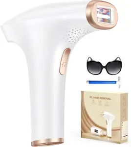 IPL Devices Hair Removal Laser with 9 Energy Levels and 3 Functions HR/SC/RA, 999,900 Light Pulses Painless Hair Removal Laser for Men, Women, Face, Armpits, Legs, Body