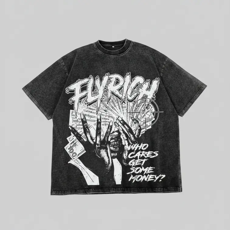 Women's 230g Pure Cotton Short-Sleeve Round Neck T-Shirt - "Who Cares Get Some Money" Print, Soft Streetwear, Suitable for School & Casual Wear, Shortsleeve, Top, Tshirt, Plus Sizes, Comfortable, Printed Breathable Womenswear