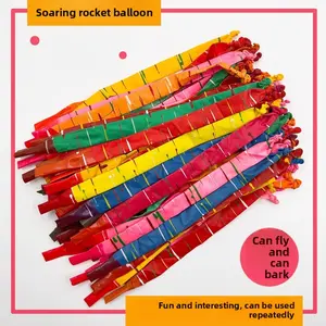 Thickened Internet celebrity flying rocket balloon will fly will call children sky balloon baby outdoor ground marketing toys